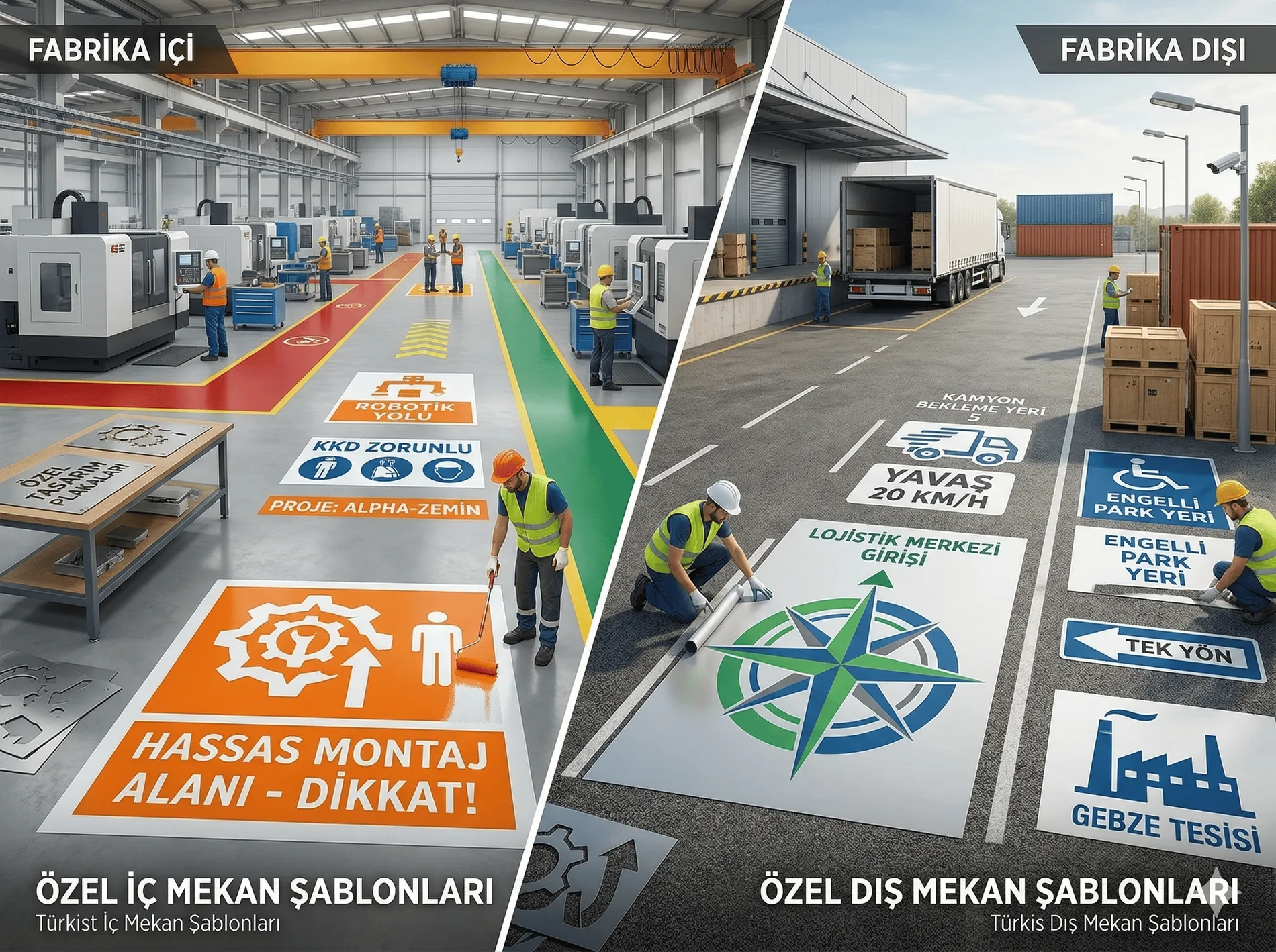Projeye Özel Boyama Şablonu Üretimi